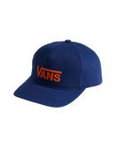 Boys Drop V Logo Snapback Cap in Deep Indigo