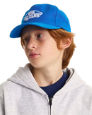 Boys Classic Snapback Cap in Bright Azure
