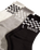 The Vans Boys Boys Classic Check Crew Socks (3 Pack) in Black & White