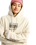 After Dark Retro Hoodie in Taupe Mist