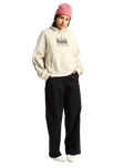 After Dark Retro Hoodie in Taupe Mist