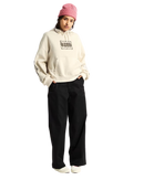 After Dark Retro Hoodie in Taupe Mist
