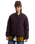 Suffolk Cheetah Check Pile Jacket in Dark Port