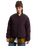 Suffolk Cheetah Check Pile Jacket in Dark Port