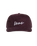 The Vans Womens Classic Script Snapback Cap in Dark Port