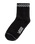 Peek-A-Check Half Socks in Black