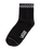 Peek-A-Check Half Socks in Black