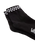 Peek-A-Check Half Socks in Black