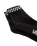 Peek-A-Check Half Socks in Black