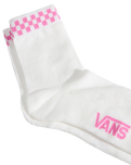 Peek-A-Check Half Socks in Pink Fizz