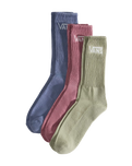 Classic Crew Socks (3 Pack) in Glacial Slate