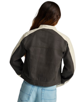 Ryden Biker Jacket in Faded Black
