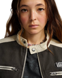 Ryden Biker Jacket in Faded Black