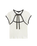 Kari Tie Neck Top in Classic White & Black