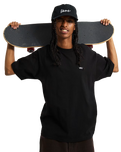 Left Chest T-Shirt in Black