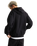 Left Chest Zip Hoodie in Black