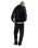 Left Chest Zip Hoodie in Black