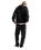 Left Chest Zip Hoodie in Black