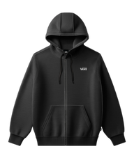 The Vans Left Chest Zip Hoodie in Black | Available at Anns Cottage