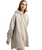 Fleece Dress in Mushroom