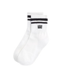 Stretch Logo Low Socks in White