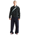 Umber Pigment Canvas Jacket in Black