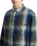 LX Indigo Plaid Shirt in Mossy Olive