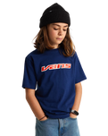 Boys Retro Speed T-Shirt in Deep Indigo