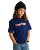 Boys Retro Speed T-Shirt in Deep Indigo
