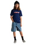 Boys Retro Speed T-Shirt in Deep Indigo