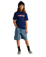 Boys Retro Speed T-Shirt in Deep Indigo