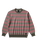 The Vans Mens Dillon Stripe Jumper in Mossy Olive & Crimson Haze
