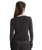Teri Waffle Long Sleeve T-Shirt in Black
