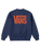 The Vans Boys Boys Stretch Logo Sweatshirt in Deep Indigo & Flame