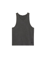 LX Waffle Vest in Faded Black