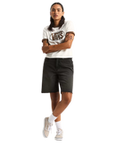 Centre Chest Ringer T-Shirt in Egret