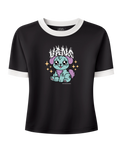 The Vans Womens Puppy Ringer T-Shirt in Black