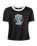The Vans Womens Puppy Ringer T-Shirt in Black