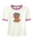 The Vans Womens Puppy Ringer T-Shirt in Egret