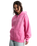 Y2K Star Zip Hoodie in Pink Fizz