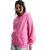 Y2K Star Zip Hoodie in Pink Fizz