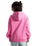 Y2K Star Zip Hoodie in Pink Fizz
