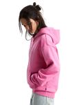 Y2K Star Zip Hoodie in Pink Fizz