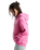 Y2K Star Zip Hoodie in Pink Fizz