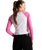Y2K Star Raglan Long Sleeve T-Shirt in Pink Fizz