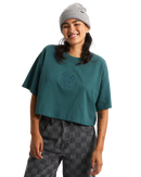 Ellipse Relax Crop T-Shirt in Mystic Moss