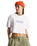 Y2K Boho Relax Crop T-Shirt in White