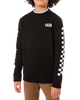 Boys Exposition Check Sweatshirt in Black
