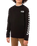 Boys Exposition Check Sweatshirt in Black