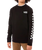 Boys Exposition Check Sweatshirt in Black